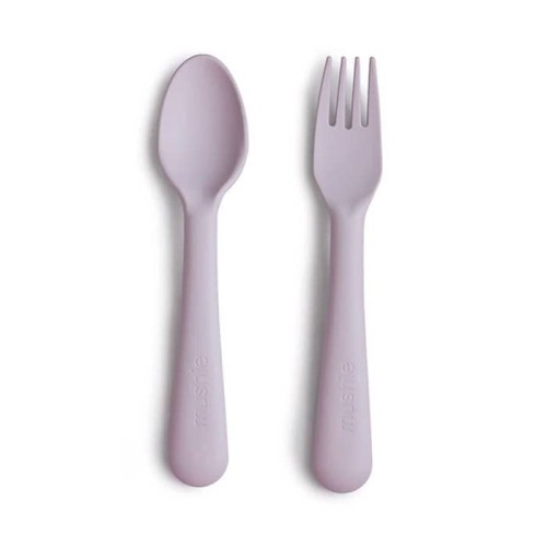 Fork & Spoon Set in SOFT LILAC Colour