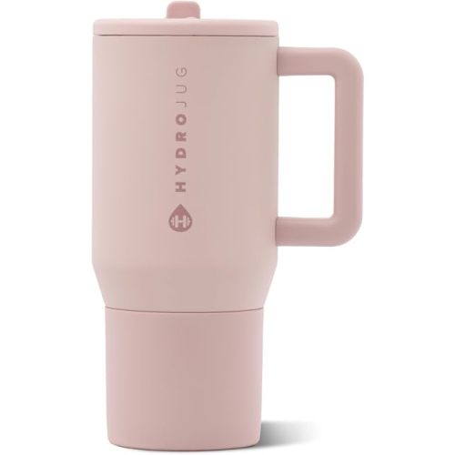 HydroJug Traveler 20oz Kids Water Bottle with Handle, Dusty Rose