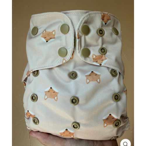 One Size Pocket Diaper- Foxy