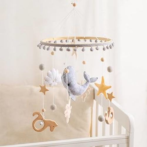 Crib Mobile - Ocean Whale Nursery Mobile Gender Neutral