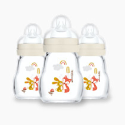 MAM Feel Good Slow Flow Premium Glass Bottle (3 Pack) - 5oz
