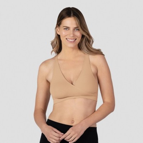 bravado! Basics Women's Crossover Nursing Sleep Bra - Beige M