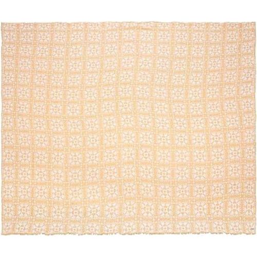 Sand Cloud Oversized Throw Blanket for Bed & Couch (Sunflower) - 100% Turkish Organic Cotton & Jacquard Weave with Fringe Tassels - Soft & Lightweight Beach & Throw Blankets - 90" x 90" - Yarrow Party