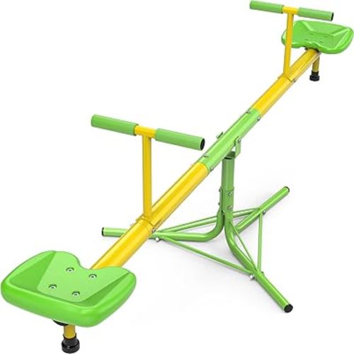 Teeter Totter for Kids, Sit and Spin Seesaw for Toddlers Age 3+, Heavy Duty 2025 Upgraded Model for Indoor and Outdoor, Outside Toys, Safety Certified