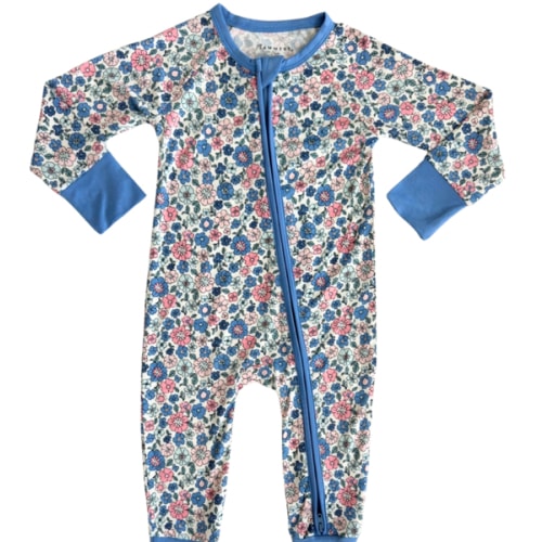 Lily Floral Zipper Romper – In My Jammers