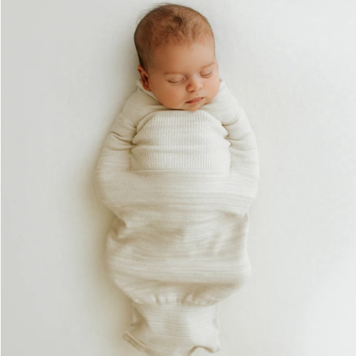 Bamboo Blend Beige Swaddle Sleep Sack – Swaddelini