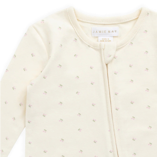 Organic Cotton Jude Onepiece - Ditsy Cherries – Jamie Kay USA