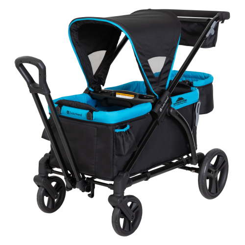 Baby Trend Expedition 2-in-1 Stroller Wagon with Canopy, Blue