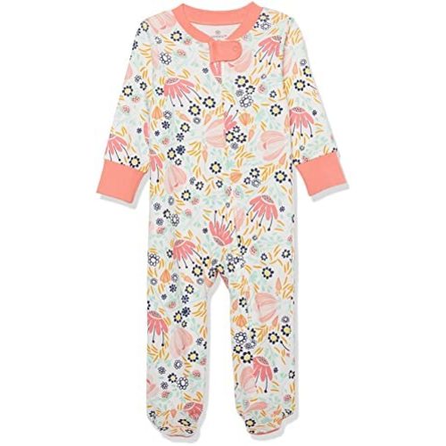 HonestBaby Classics Sleep & Play Footed One-Piece Pajama Sleeper 100% Organic Cotton