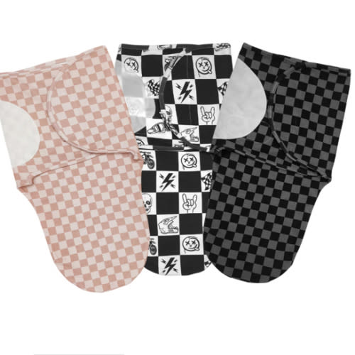 Checker Swaddles *PREORDER - SHIPPING OUT BETWEEN OCT 6 - 13* | Strictly Wild