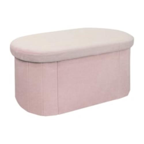 Oval Velvet Ottoman | Five Below