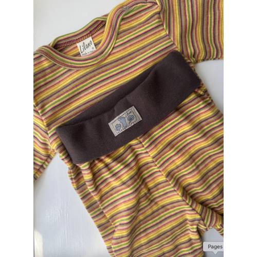 Set in striped yellow - 100% cotton