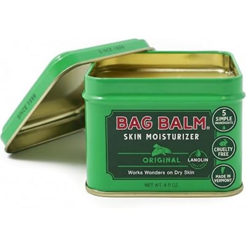 Bag Balm Vermont's Original Skin Moisturizer, Full Body Skin Care, 4oz Tin
