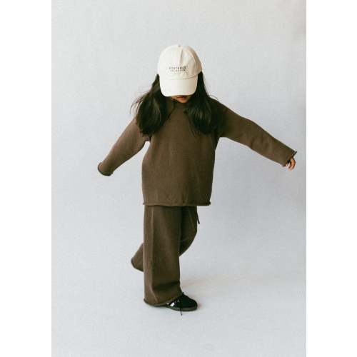 Knitted Cotton Set- Brown – Fostered Collection