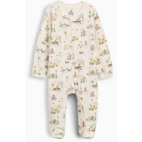 Gap Baby Organic Cotton Print Footed One-Piece - NYC Toile