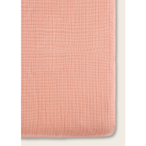 Rosette Pink - Premium Muslin Crib Sheet
