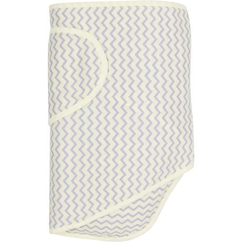 Miracle Blanket Baby Sleep Wearable Swaddle Wrap for Newborn Infant Boy or Girl 0-3 Months, Yellow & Gray Chevron