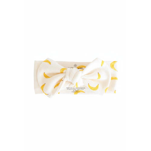 Go Bananas Bamboo Waffle Knit Large Bow Headwrap