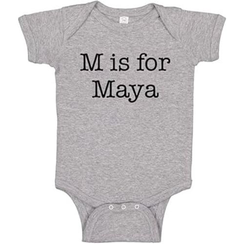 TATY Kids M is for Maya Baby Infant Bodysuit