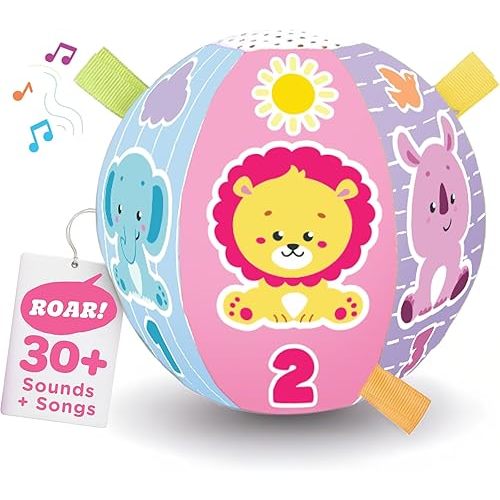 Move2Play, Hilariously Interactive Baby Ball with Music & Sound Effects | First Birthday Gift | Toddler Toy for Boys & Girls | Age 6, 9, 12, 18+ Month | 1, 2+ Year's Old