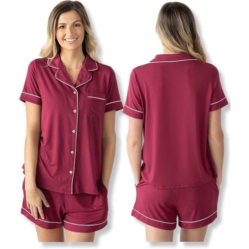 Kindred Bravely Clea Maternity Pajamas & Postpartum Lounge Sets for Women, Short Sleeve Nursing Pajamas