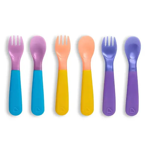 Munchkin® ColorReveal™ Color Changing Toddler Forks and Spoons, 6 Pack