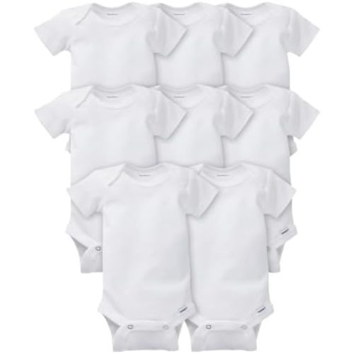 Gerber Baby Girls' 8-pack Short Sleeve Onesies Bodysuits
