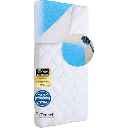 BABELIO Crib Mattress Ultra-Breathable 100% Washable Core Dual Sided Baby Toddler Mattress with Removable Machine-Washable Cover 52" x 28"