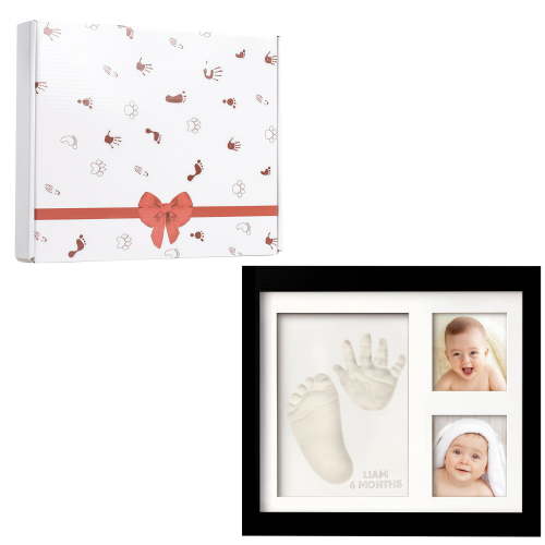 VAFFUL Baby Foot and Hand Print Kit, Baby Keepsake Frame,Newborn Nursery Picture Frame, Hand Print Mold Kit for Baby Shower Personalized New Mom Gifts