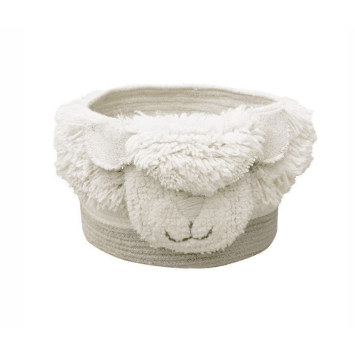 WOOL BASKET PINK NOSE SHEEP