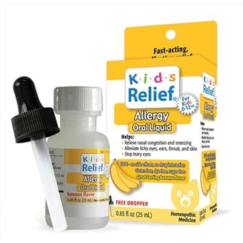 Kids Relief Allergy Oral Liquid Formula with Dropper, for Kids 0-12 Yrs, 25 mL