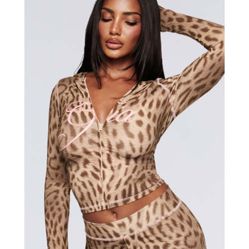BLARE HOODIE - DARK LEOPARD