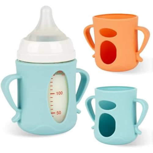 Silicone Sleeves for Pigeon Baby Bottles 5.4oz - 2 pack