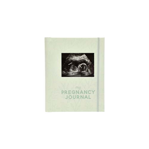 Pearhead Little Bundle of Joy Pregnancy Journal, Keepsake Pregnancy Memory Book, Sage Green Leaf