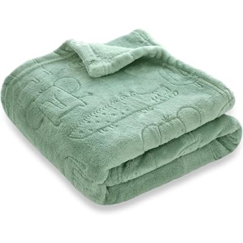 Baby Blanket for Boys Girls Ultra Soft Fleece Warm and Lightweight Animal Blankets for Infant Toddler Newborn, 30x40 Inch, Sage Green