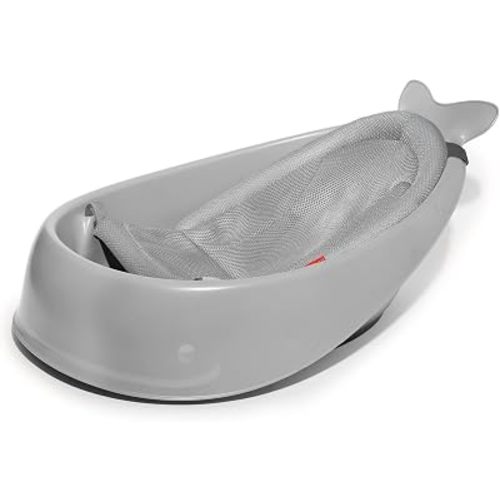 Skip Hop Infant Bath Tub 3-Stage Grow With Baby Smart Sling MOBY Bathtub Grey Age 0+