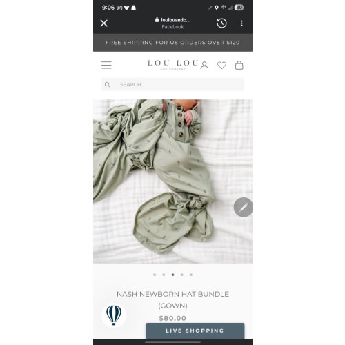 Nash Newborn Hat Bundle (Gown)