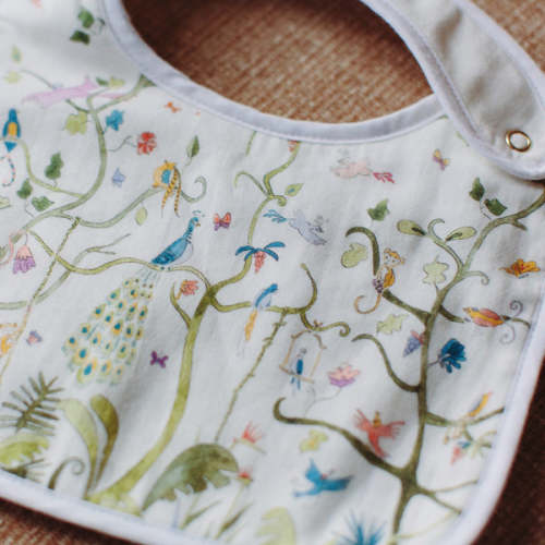 Tropical Chinoiserie Bib | Over The Moon