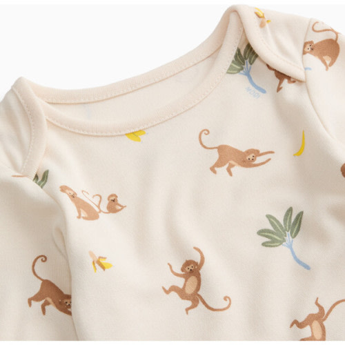 Monkey Long Sleeve Bodysuit - MORI | Maisonette