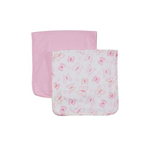2pc Burp Cloth Set | Blooming Butterflies