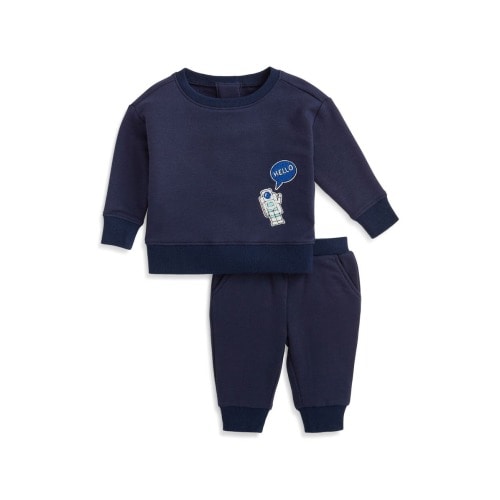 Brushed Fleece Magnetic Sweatshirt & Joggers Set