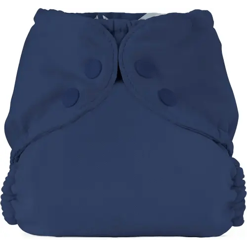 Esembly Cloth Diaper Cover - Reusable Swim Diaper, Waterproof, Breathable - Adjustable Outer Layer Over Absorbent Inner for Blowout Protection -Ink, Size 1 (7-17lbs)