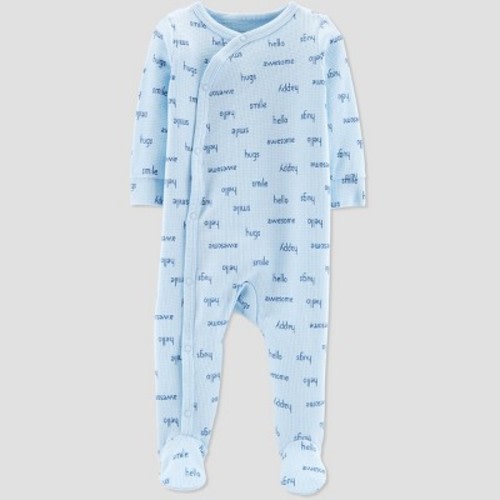 Baby Boys' Thermal Printerlock Sleep 'N Play - Just One You® made by carter's Blue 6M