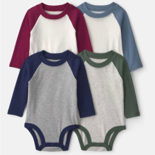 Baby Boy 4-Pack Long-Sleeve Raglan Bodysuits | Carter's