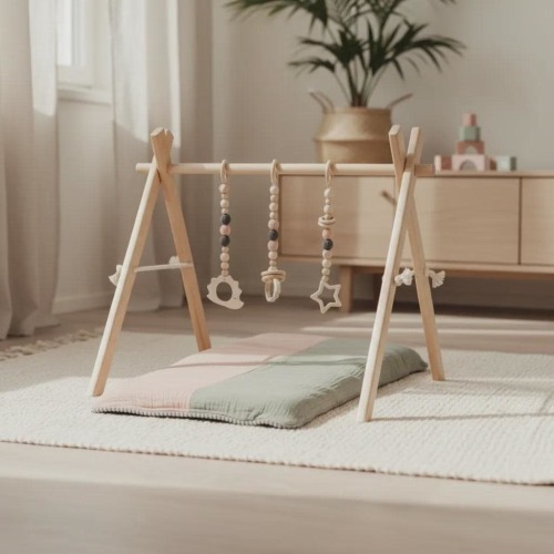 Baby Play Gym, Wooden Activity Arch, Baby Playpen