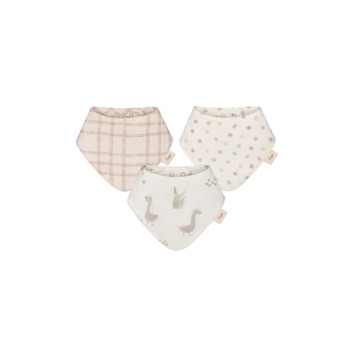 Goose Assorted 3-Pack Cotton Bibs Set