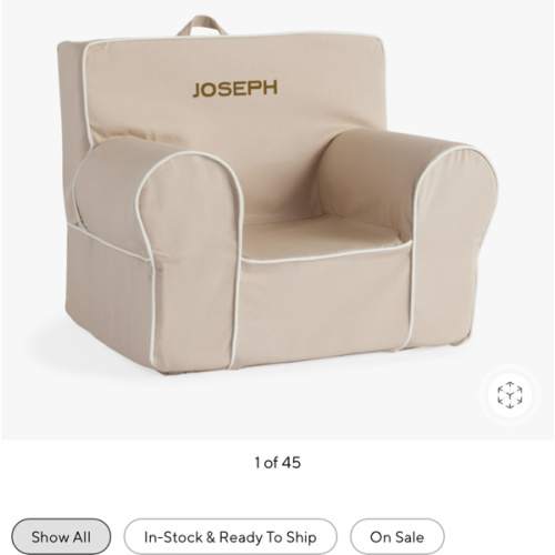 Anywhere Chair®, Twill with Piping Collection Slipcovers Only