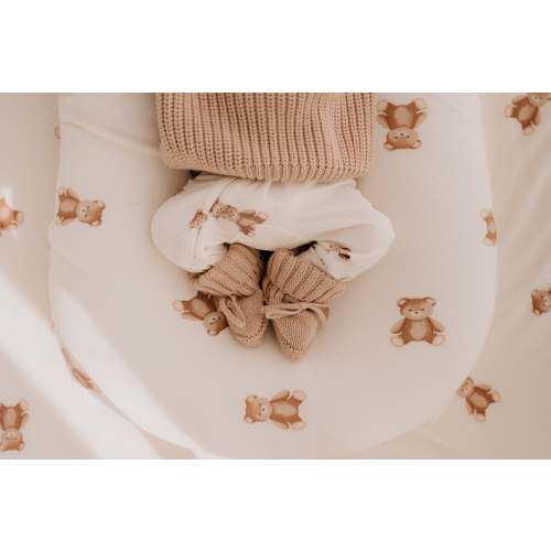 Knitted Booties | Teddy – Little and Fern