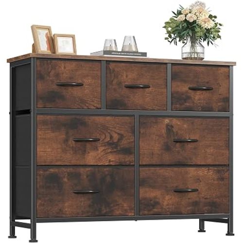 Fabric Dresser for Bedroom with 7 Drawers, Chest of Drawers