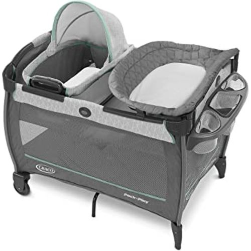 Graco Pack 'n Play Close2Baby Bassinet Playard Features Portable Bassinet Diaper Changer and More, Derby